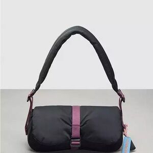 Coach Black and Purple Shoulder Bag